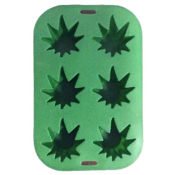 Stonerware Silicone Marijuana Leaf Baking Pan 6 Pc Goodies KitchenGnu Bakeware - Picture 11 of 12